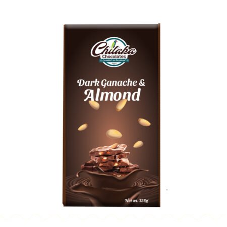 Dark Ganache & Almond in Dark Chocolate Bar