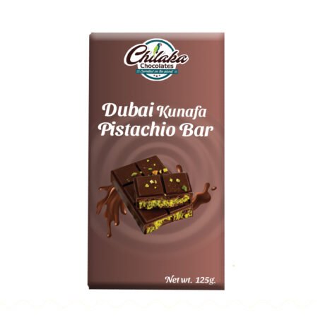 Dubai Chocolate – Kunafa Pistachio Bar Dark Chocolate